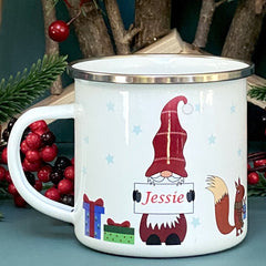 Winter wonderland personalised children's Christmas mug