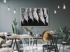 Black & white fern print